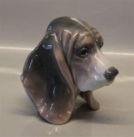 Lladro 1149 Hundehoved Blodhund eller Spaniel 15 cm