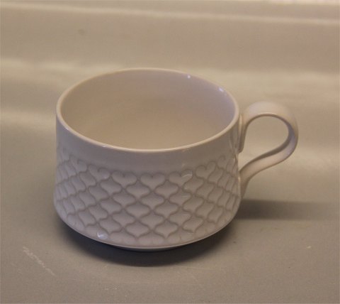 305 Coffee cup, 1.5 dl & saucer Palet, White - cordial  Nissen Kronjyden B&G 
Quistgaard  Stoneware 
