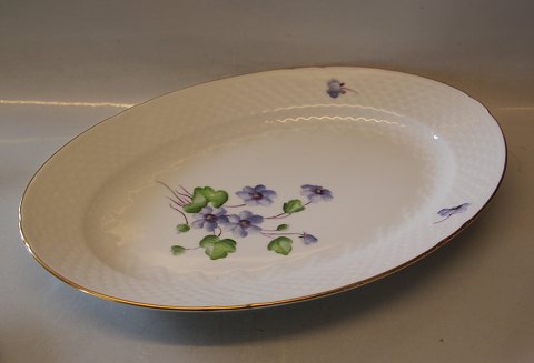 B&G 
blue anemone white porcelain 016 Oval platter 34 cm (316)