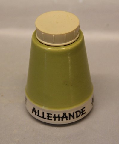 "Allehånde" 9.5 cm, Light olive green
 Spice jars and kitchen boxes Kronjyden Randers Retro Pastel Kronjyden