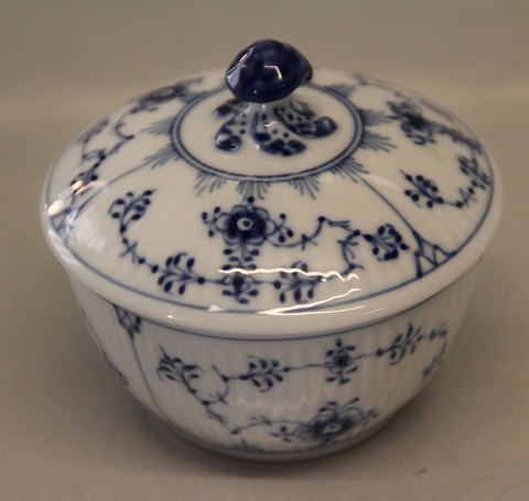 Blue Fluted Danish Porcelain 155-1 Sugar bowl with lid (239-1) 15 cl  (1017183)