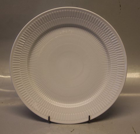White Fluted Danish Porcelain 627-0 White fluted plate 27 cm (1017404)