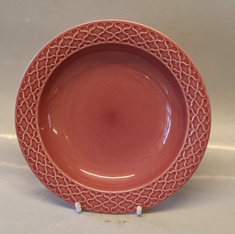 322 Dyb tallerken 20,5 cm PALET - Pink - Rosa Bing & Grøndahl  Cordial 
Quistgaard for B&G / Nissen Kronjyden Stoneware