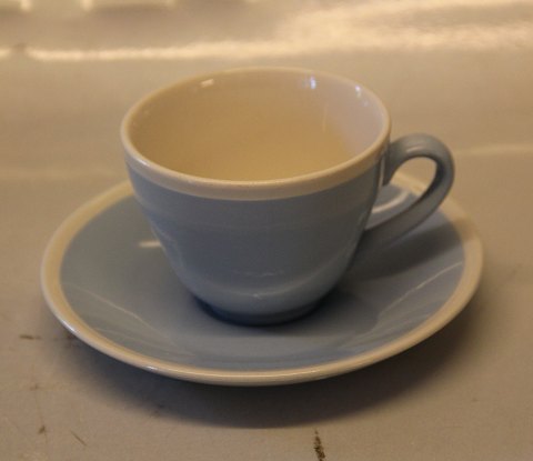 Hotelin Aluminia Faience , Light Blue 3001-1 Coffee cup and saucer 13.7 cm