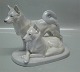 Royal Copenhagen figurine 
1882 Huskies pair Designed Peter Herold 1917