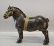 B&G Art Pottery B&G 2234 Belgian Stallion designed by Svend Jespersen 30 cm 
