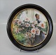 Royal Copenhagen Agaleas Painted by Carl Larsson 1906 Motif #5 Round Carl 
Larsson Porcelain painting in wooden frame 26 cm