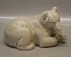 Rare Celadon glaze Royal Copenhagen Art Pottery
Stoneware Polar bear Knud Kyhn 238 RC (1003 238) Large white bear laying 21 x 
16 cm, Knud