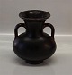 Royal Copenhagen Art Pottery
 3220 RC Ox Blood Glazed Vase with handles 19 cm BW