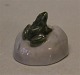 Royal Copenhagen figurine 0507 RC Frog on a stone Erik Nielsen 1891 4 cm