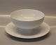 Axel Salto White Tableware 14403 Gravy bowl, round on fixed stand 8.5 x 20 cm 
Royal Copenhagen 
