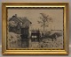 Peter Ilsted Etching Opus 36. "Stampen" (Watermill north of Copenhagen). A 
society called: The Future. Unsigned print.  23 x 29,3 1899