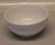 White plain Royal Copenhagen 454 White plain bowl 6 x 113 cm