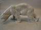 Heubach Lichte Veb 19806 Polar Bear head down 15 x 28 cm Cracckled Glaze