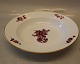 8107-427 Large soup rim plate 25.5 cm Purple Danish Porcelain Purpur Flower with 
gold braided Tableware