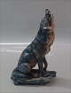Dahl Jensen figurine 1258 Wolf howling (LJ) 22.5 cm
