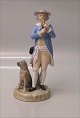 Royal Copenhagen figurine Fluteplayer with dog