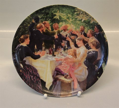 B&G Skagen Artist plates 21 cm B&G 1987 Summer in Skagen Plate # 2. "Hip, Hip, 
Hurrah" P.S. Krøyer 21 cm

