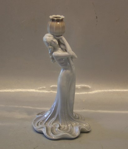 B&G Porcelain
 B&G 1525 Art nouveau Woman with jar(Candlestick) 27 cm DJ