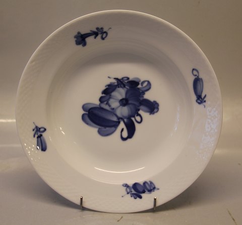 Kongelig Dansk Porcelæn Blå Blomst Flettet 8184-10 Dyb tallerken 25 cm, halvdyb