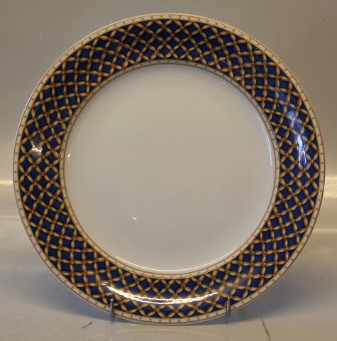 625 Dinner plate 25 cm, Dark Blue braided Liselund (New by Diana Holstein) Royal 
Copenhagen