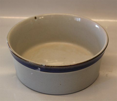 Christine Blue and Grey  Stoneware Danish Art Pottery Knabstrup  Bowl 8 x 20.5 
cm
