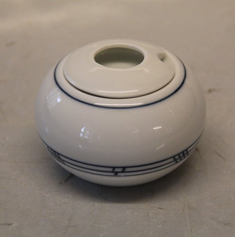 551 Sennepskrukke med låg 6 x 8 cm Delfi  B&G Porcelain