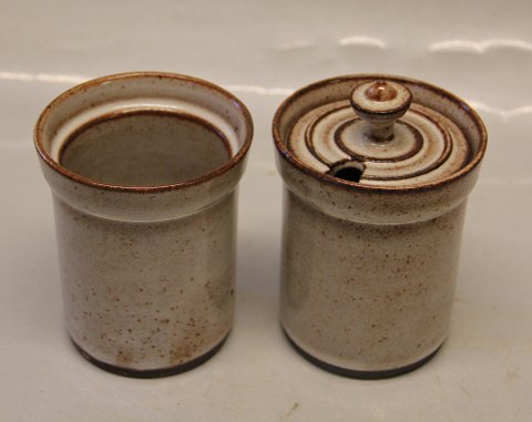 Stogo Ceramic Stoneware Tableware Marmelade - Jar with lid 10 x 8.5 cm
