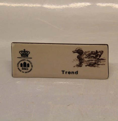 Trend B&G Stoneware Dealer Sign for Advertising: Table or shelf
