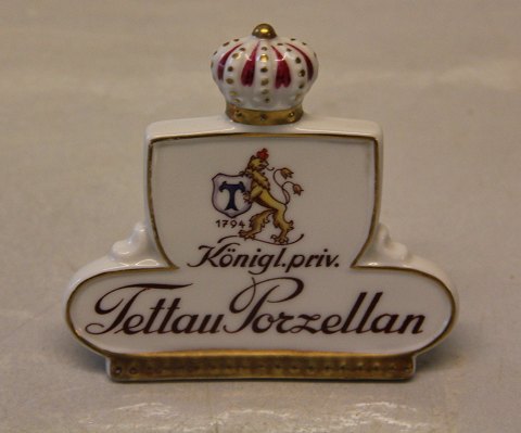 Dealer sign for Royal German porcelain: Tettau 8 x 8 cm
PORZELLAN