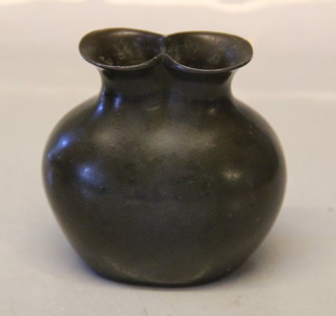 Bronze patinated Vase 9 x 9 cm D 120 Disko Just Andersen