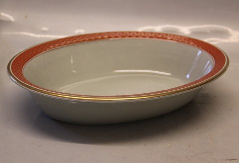 Tureby Oval vegetable bowl 6 x 29 cm Aluminia  Royal Copenhagen Faience 
Dinneware