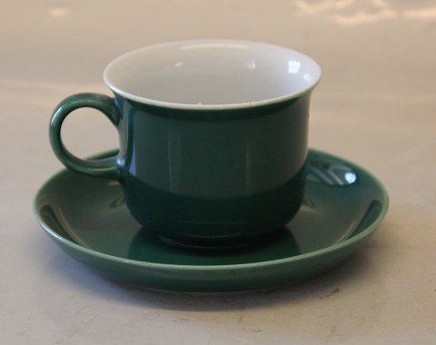 Polar Grøn Kaffekop 6 x 8 cm & underkop 13 cm  dansk porcelæn fra Desiree