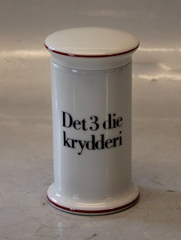 B&G - 497 Det 3die Krydderi (The third spice) 11.5 cm Red line Bing & Groendahl 
White Dinnerware, Magnussen