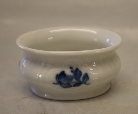 10-12021 Saltkar 3 x 6  cm Kongelig Dansk Porcelæn Blå Blomst Juliane Marie
