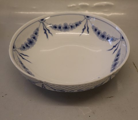 192 Lav jordbærskål 7.5 x 24 cm B&G Blå Empire porcelæn
