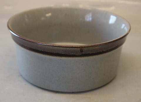 INGRID Skål  7,5 x 17.5 cm   gråt og brunt Stentøjs Spisestel Knabstrup