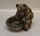 Royal Copenhagen Art Pottery
21737 RC Bear on bowl 14 x 18 cm Knud Kyhn February 1960
