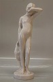 Hjort 831 White Glazed Nude Girl 29 cm L. Hjort Denmark