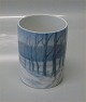 B&G Porcelain
 B&G 7709-181 Cup with winter landscape 9 x 7 cm Signed CO Cathinga Olsen