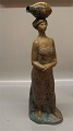Lladro Spanien Kvinde med vandkrukke på hovedet 53 cm Stentøj