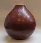 Aluminia kunstfajance 2647 Marselis Stor brun Vase 28 cm Nils Thorsson 1953
