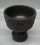 Bornholm Art Pottery, Hjort Brown Baptism Cup 12.5 x 11.5 cm  L. Hjort Denmark 
366
