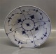 Antique Blue Fluted Danish Porcelain 169-1 Small soup deep plate  20 cm
