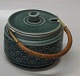 Azur Nissen Kronjyden B&G Quistgaard  Stoneware523 Marmalade jar 7 x 10 cm / 4" 
handle
