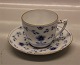 102 Cup and saucer 1.25 dl (305) B&G Kipling Blue Butterfly porcelain with gold