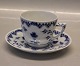 Dickens B&G Blue Fluted with butterfly with half laces 102 Cup and saucer 1.25 
dl (305)
