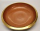 Kongelig Dansk  Craquelé, Craquele 212-2528 RC Orange and gray bowl with gold 21 
cm
