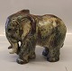 Kongelig Dansk Stentøj 20198 Kgl. Elefant, afrikansk 20 x 24 cm , Knud Kyhn, 
april 1929
