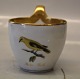 Royal Copenhagen Antique High Handle Cup with bird : Bülow Pirol 9 x 9.50 cm & 
saucer 17 cm ca 1790-1850